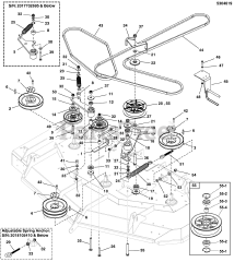 Ferris ISX 3300 (5902033) - Ferris ISX3300 Series 61" Zero-Turn Mower, 31hp Kawasaki 61" Mower Deck Group - Pulleys, Belts &amp; Idler Arms (2 Belt System)