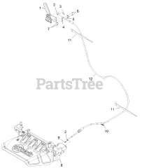 Exmark 116-8430 - Exmark Hand Operator Control Discharge Kit (SN: 313000000 - 313999999) (2013)