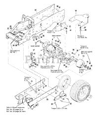 Massey Ferguson 2918 H (1692524) - Massey Ferguson 48" Garden Tractor, 18hp Frame, Transaxle &amp; Drawbar