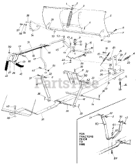 MTD 19940-9 - MTD 48" Snow Blade Attachment (1989)