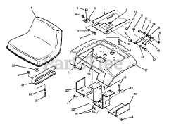 Toro 73520 (520-H) - Toro Garden Tractor (SN: 059000178 - 059999999) (1995)