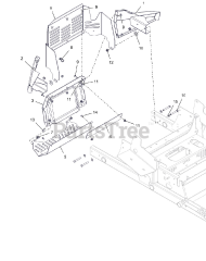 Gravely 992292 (Pro-Turn 260) - Gravely Pro-Turn 60" Zero-Turn Mower, Yamaha EFI (SN: 062000 - 069999) Bumper