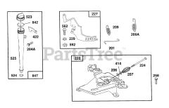Briggs & Stratton 404777-1201-01 - Briggs & Stratton Vertical Engine Oil Fill, Control Bracket