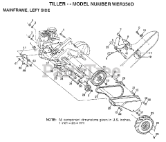 Weed Eater WE R350 D - Weed Eater Tiller (1997)