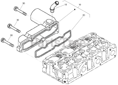 Toro 22333 (TX 525) - Toro Dingo Compact Utility Loader (SN: 270000401 - 270999999) (2007) Inlet Manifold Assembly