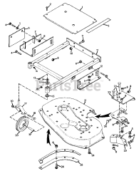Gravely 36928 - Gravely 40" Deck for Pro-Walk Mower MOWER FRAME