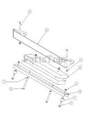 MTD MMZ-2560 - MTD Pro Zero-Turn Mower Rear Bumper