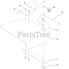 Toro 79558 - Toro 48" GrandStand Stand-On Mower (SN: 290003001 - 290999999) (2009) Deflector Assembly No. 114-1910