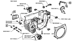 Husqvarna 41 - Husqvarna Chainsaw (1994-05) Crankcase