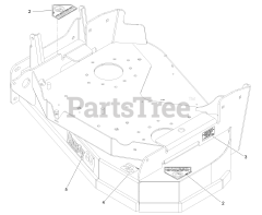 Exmark VTS541KA363CA - Exmark 36" Vantage S-Series Stand-On Mower, Kawasaki, CARB (SN: 313000000 - 313999999) (2013) Deck W/Decals Assembly No. 116-3662