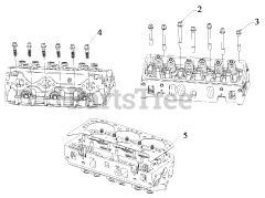 Briggs & Stratton 076131-03 - Briggs & Stratton 35kW Liquid Cooled Home Standby Generator Engine Service Parts - Cylinder Gasket &amp; Hardware