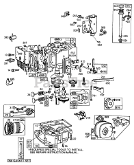 Toro 56150 (8-32) - Toro Professional Rear-Engine Riding Mower (SN: 007000001 - 007999999) (1987) Engine Briggs  Stratton Model No. 193707-0152-01 8 H.p. Rear Engine Rider Electric Model 56150