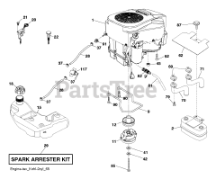 Husqvarna GT 54 CS (960430225-00) - Husqvarna 54" Garden Tractor (2015-12) ENGINE