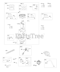 Briggs & Stratton 543477-0100-E1 - Briggs & Stratton Horizontal Engine Carburetor, Fuel Pumps
