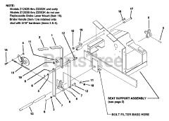 Snapper Z 1402K (7080184) - Snapper Zero-Turn Mower, 14hp Parking Brake Assembly