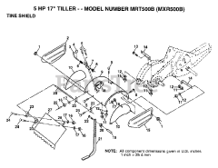 Maxim MX R500 B - Maxim Tiller TINE SHIELD