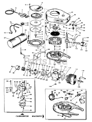 Lawn-Boy 1920 - Lawn-Boy Snow Thrower (SN: 400000001 - 499999999) (1964) Model C-74 Engine Parts List