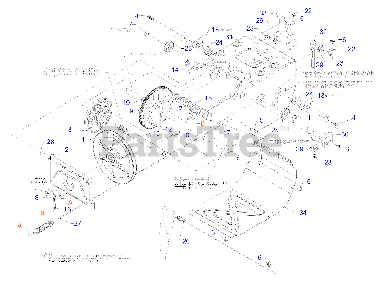 MTD 31A63BD706 MTD Snow Thrower (2016) Transmission Parts Lookup