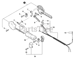 Echo PPF-280 - Echo Pole Saw (SN: E09511001001 - E09511999999) Throttle Control S/N: E09511001001-E09511001528