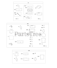 Briggs & Stratton 611475-0119-E1 - Briggs & Stratton Horizontal Engine Carburetor Overhaul Kit, Engine/Valve Gasket Sets
