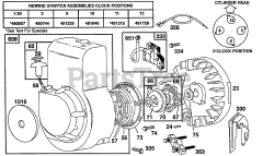 Briggs & Stratton 80232-2375-01 - Briggs & Stratton Horizontal Engine Blower Housing, Std. Rewind