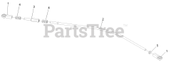 Exmark VT691KA524 - Exmark 52" Vantage Stand-On Mower, Kawasaki FS691V (SN: 312000000 - 312999999) (2012) LH Tracking Control Linkage Assembly No. 116-4936