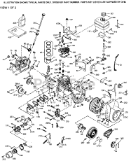 Tecumseh H40-55705A - Tecumseh Engine Engine Parts List #1