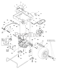 Simplicity 2690357 - Simplicity Regent 38" Lawn Tractor, 18hp Transmission Group - Tuff Torq K46Z