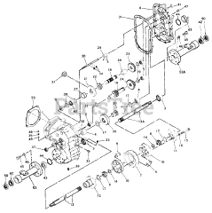 White Outdoor GT-1855 (146-995-190) - White Outdoor 50" Garden Tractor (1986) Transaxle Assembly