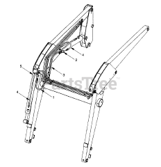 Cub Cadet 485 (590-485-100) - Cub Cadet Loader Loader Hydraulic Lines