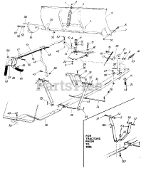 MTD 190-840 - MTD 48" Snow Blade Assembly (1990)