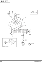 Subaru Robin EX270DS5041 (EX27) - Subaru Robin Engine 600 Fuel &amp; Lubricant