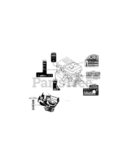 MTD 478-SUA - MTD Engine 478-SUA Label Map