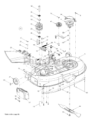 Yard-Man 13BT604G401 - Yard-Man Lawn Tractor (2003) Deck Assembly "G"