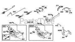 Briggs & Stratton 12E782-0688-01 - Briggs & Stratton Vertical Engine Controls