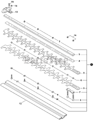 Echo 99944200640 - Echo Mid-reach Hedge Trimmer Attachment (SN: T96900001001 - T96900999999)