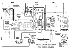 Murray 385047x51A - Murray 38" Lawn Tractor (2007) Electrical System