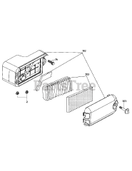 MTD 1P70L0A-11 - MTD Engine 1P70L0A-11 Air Cleaner