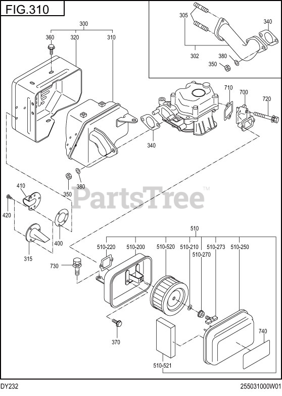 Subaru Robin DY232DD1040 DY23 2