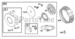 Briggs & Stratton 194412-1121-01 - Briggs & Stratton Horizontal Engine Rewind Assy