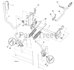 Husqvarna YTH 2454 (960430060-00) - Husqvarna 54" Yard Tractor (2008-12) Mower Lift