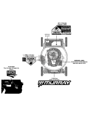 Murray 11A-A2BA758 - Murray Walk-Behind Mower (2015) Label Map 11A-A2BA758
