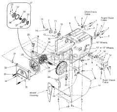 Yard Machines 31AE640F062 - Yard Machines Snow Thrower (2001) (Lowes) Frame Assembly