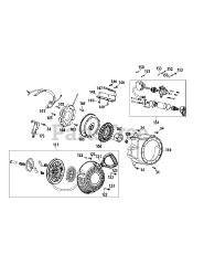 MTD 375-SU - MTD Engine 375-SU Starter &amp; Blower Housing