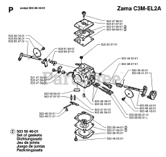 Husqvarna 365 - Husqvarna Chainsaw (SN: 19974900001 - 19991400000) CARBURETOR DETAILS