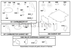 Toro 71208 (13-38 XL) - Toro Lawn Tractor (SN: 089000001 - 089999999) (1998) Engine Briggs Stratton Model 28m707-1122-E1 9