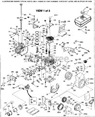 Tecumseh H50-65615V - Tecumseh Engine Engine Parts List #1