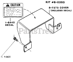 Snapper 1650 A (80524) - Snapper Garden Tractor, 16hp Rear P.T.O. Shield Kit