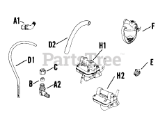 Kohler K241-46720 - Kohler K-Series Engine, Made for John Deere, 10hp, 7.5kW Fuel Pump 0209012952