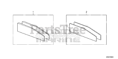 Honda BF250 A XXCA (BBJJ) - Honda Marine Engine, Made in Japan (SN: BBJJ-8000001 - BBJJ-9999999) TRIM ADJUST PLATE SET